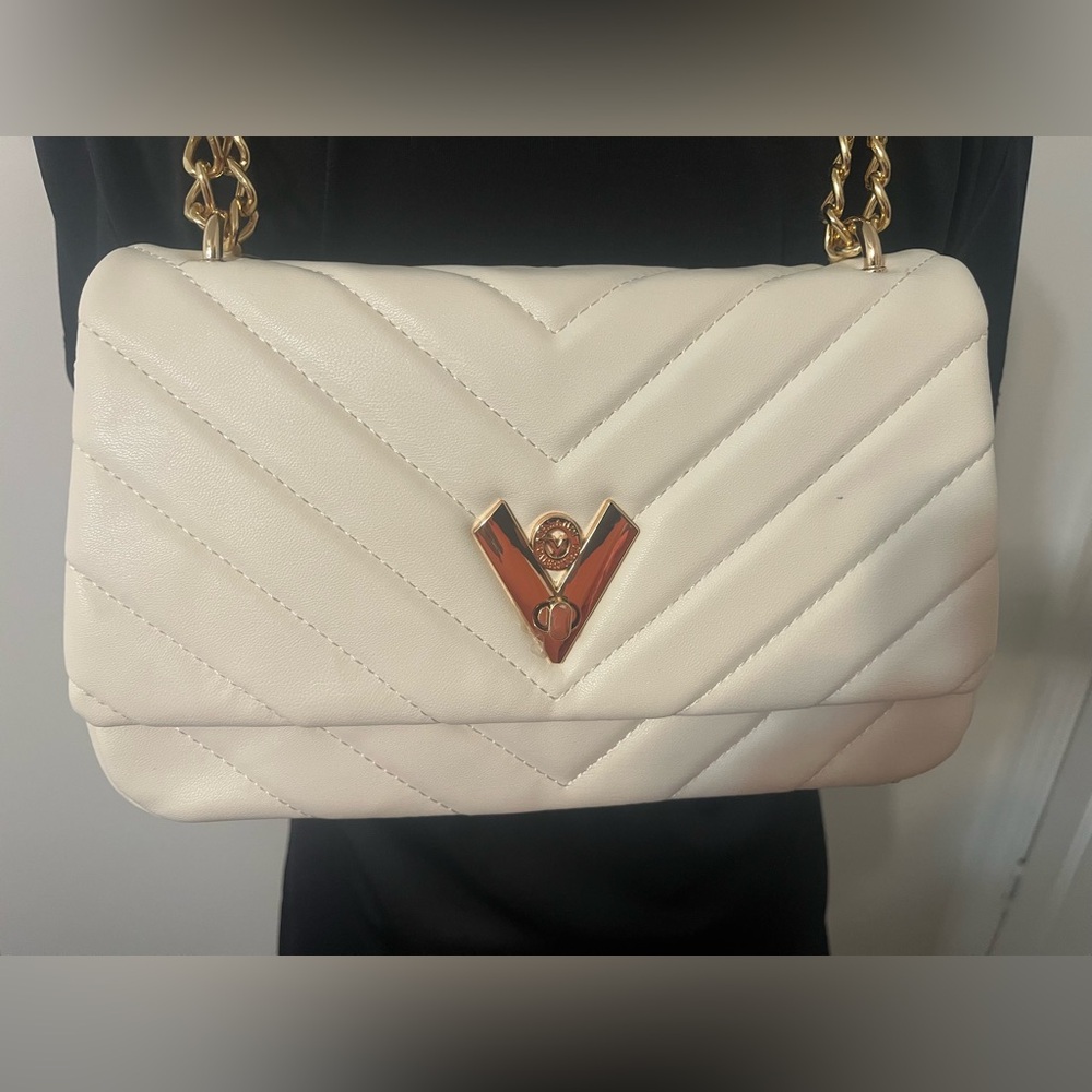 Valentino Orlandi White Quilted Shoulder Bag MSRP $ 279 - Picture 9 of 9